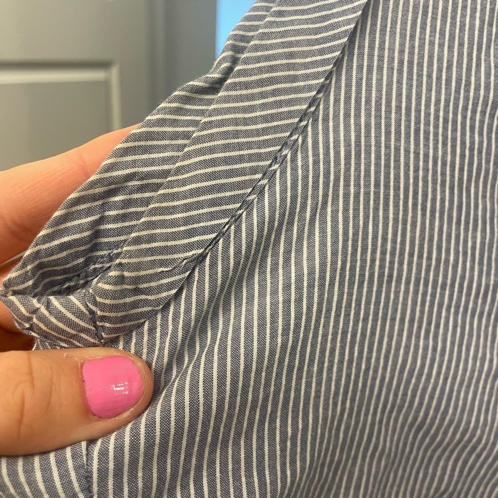 Sam Edelman Blue Striped Sleeveless Top - Picture 5 of 8